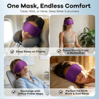 Blackout Eye Mask for Deep Sleep, 3D Weighted Sleep Mask for Women, Zero - Image 7