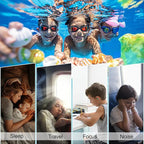 Kids Swimming Ear Plugs, 3 Pairs Waterproof Reusable Silicone Child Swim - Image 3