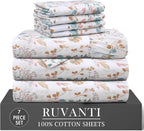 RUVANTI 7 Pcs Cotton Sheets by Ruvanti