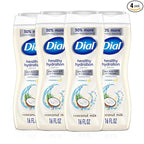 Dial Body Wash, Healthy Hydration, Coconut Milk + Vitamin E, 16 fl oz, Leaves by DialSoap
