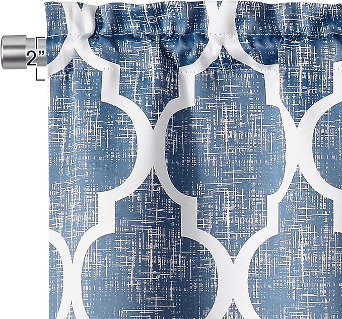 Beauoop Kitchen Cafe Valance Moroccan Tiles Print - Image 3