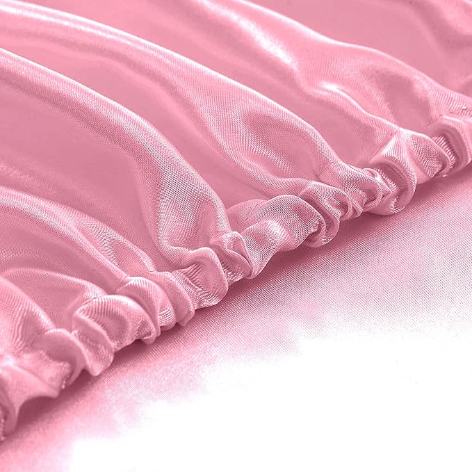Homiest Pink Satin Fitted Sheet - Image 4