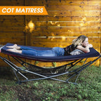 CYMULA Camping Cot Mattress 2in Memory Foam Sleeping Pad, Soft Warm Non-Slip - Image 4