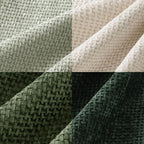 MIULEE Pack of 4 Couch Throw Pillow Covers 18x18 Inch Neutral Green Soft - Image 2