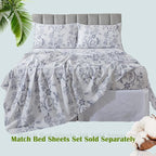 FADFAY Duvet Cover Set Twin Floral Bedding Percale Cotton 600 TC Classical - Image 6
