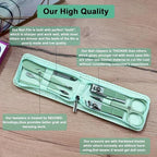 7 Pcs Manicure Set Stainless Steel Nail Clippers Kit, Nail Care Beauty Tools - Image 4