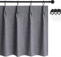 Wdfour24x36 Inch Pinch Pleated Blackout Cafe Curtains by WdFour