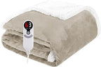 Electric Heated Blanket Throw Size 50"x60", Soft Flannel by Soypipo