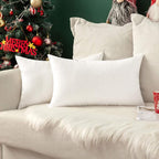 MIULEE Pack of 2 Decorative Outdoor Solid Waterproof Throw Pillow Covers Faux - Image 9