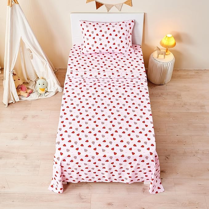 lasoftan Kids Sheet Set Full Size, Girls Full Sheet Set - Image 5