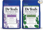 Dr Teal's Pure Epsom Salt, Lavender & Eucalyptus Duo Bundle, 3 lbs by DrTeals