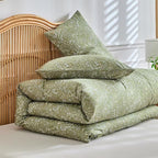 mixinni 3 Pieces Duvet Covers Queen Size, 100% Cotton Comforter Cover - Image 7