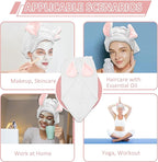 fhgnysm 2 Packs Microfiber Hair Towel, Hair Turbans - Image 5
