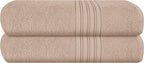 BOUTIQUO 100% Cotton 2 Pack Bath Towel Set 28x55 inches, Eco-Friendly Large by BOUTIQUO