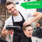 GREEN LIFESTYLE 24 Pack Black Pack Hand Towels 16 x 27 Premium Spa Quality - Image 5