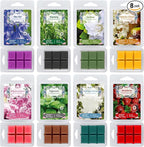 8 Natural Soy Wax fire-Free Aromatherapy Cube Gift Box, containing 8 Kinds of by ECLHTLNY
