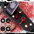 Barydat Halloween Decorations Coffin Bath Tray Gothic Coffin Serving Tray - Image 5