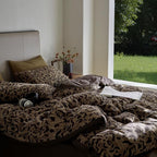 mixinni Leopard Duvet Cover Twin XL Size Yarn-Dyed Leopard Print Jacquard - Image 6