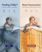 Homemate Heated Blanket Electric Throw - Image 4