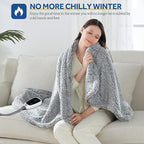 Sealy Electric Blanket Heated Throw 50"x60" Soft Double Sherpa Super Cozy - Image 2