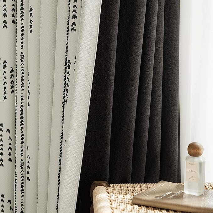 100% Boho Blackout Curtains 84 Inches Long - Image 9