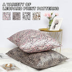 MANSPHIL Leopard Brown Print 100% Silk Pillowcase King Size, Hidden Zipper - Image 5