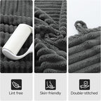 REDKISS Charcoal Gray Bath Towels Set 8 Piece - Image 6