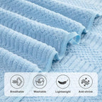 Ycosy 4 Pack Extra Large Microfiber Bath Towels Set, 35x70 inches, Less Lint - Image 9