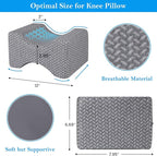 BlissTrends Memory Foam Knee Pillow, Knee Pillow - Image 3