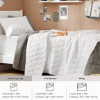 Comfort Spaces Twin Quilt Set Modern Reversible Ogee Coverlet Twin Bedding Set - Image 7