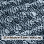 Knitted Weighted Blanket for Adult, No Beads Heavy Blanket 60” x 80'' 12lbs - Image 4