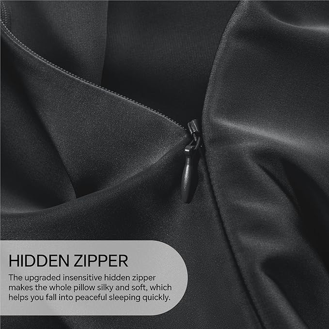 INFIIXSO Silk Pillow Cases 2 Pack Standard Size, Ultra Smooth & Soft Mulberry - Image 5