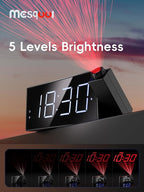 Mesqool Digital Projector Alarm Clocks - Image 5