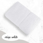 GREEN LIFESTYLE Dobby Border Towel 27x54 Cotton Blend Soft and Plush Crisp - Image 4