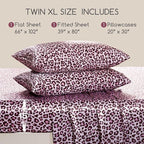 MR&HM Satin Sheets with Elastic Corner Straps, Twin XL Size 3-Piece Silky - Image 2
