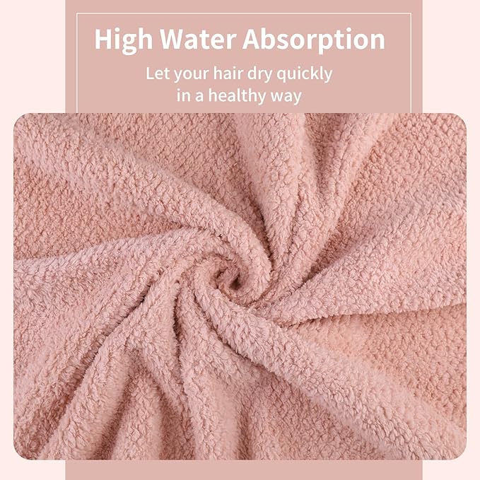 Microfiber Hair Towel Quick Dry Hair Towel Hair Drying Towels Suitable - Image 9