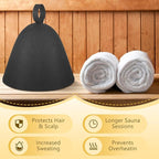 JaGely Sauna Hat for Men Women Sauna Hat Vaporarium Cap Russian Banya Cap for - Image 3