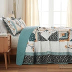 BEDIFANY Cotton King Size Quilt Sets, Lightweight King Quilt Bedding Set Garden - Image 3