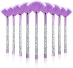 9 Pieces Facial Fan Mask Brushes, Soft Facial Applicator Brushes Tools by Maitys