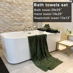 YTYC 29x59 Inch Bath Towels Set of 6 Large, Super Soft Lint Free Lightweight - Image 2