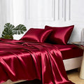 MR&HM Satin Bed Sheets, King Size Sheets Set by MRHM