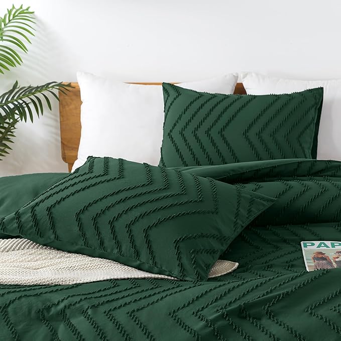 Andency Emerald Green Oversized Super King Plus Comforter Set 128x120, Extra - Image 4