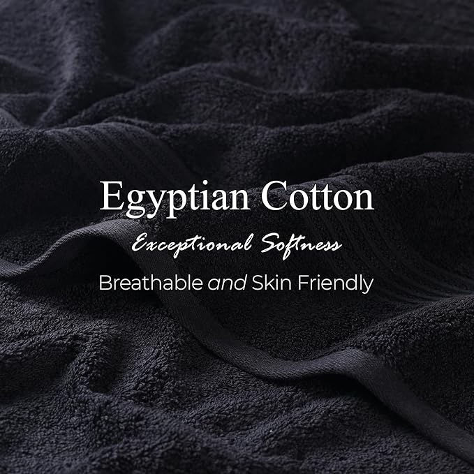 Superior Egyptian Cotton 9-Piece Towel Set, Guest Bath Decor Essentials - Image 7