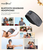 MUSICOZY Sleep Headphones Bluetooth 5.4 Headband, Wireless Earphones Music - Image 8