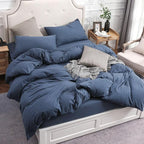 PURE ERA Jersey Knit Duvet Cover Set 100% T-Shirt Cotton Super Soft Comfy 3pc - Image 2