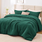 Love's cabin Dark Green Twin/Twin XL Comforter Set, 2-Piece Prewashed Bed Set by Lovescabin