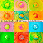Bath Bombs Gift Se, 24 Pack Bubble Bombs - Image 4