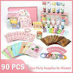 90PCS Spa Party Supplies for Women & Girls, Spa Party Favors Include Face Masks - Image 8