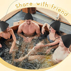 JaGely Sauna Hat for Men Women Sauna Hat Vaporarium Cap Russian Banya Cap for - Image 5