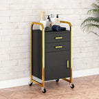 4ever2buy Black and Gold Salon Trolley Cart - Image 7
